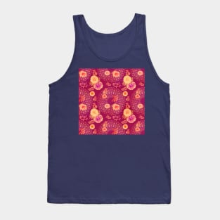 Spring Sunrise Mandalas and Roses Tank Top